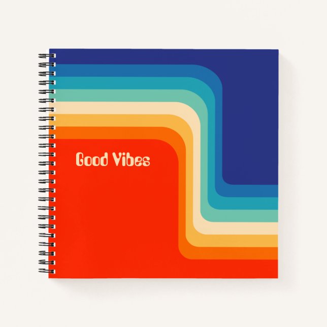 Cuaderno Ómbre de los años 70 de las buenas vibraciones del (Anverso)