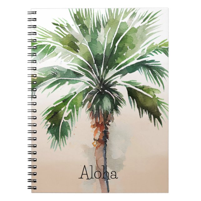 Cuaderno Ombre de palmera tropical (Frente)