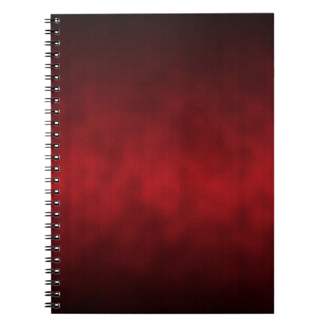 Cuaderno Ombre gótico rojo fondo arte (Frente)
