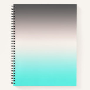 Cuaderno Ombre gris turquesa