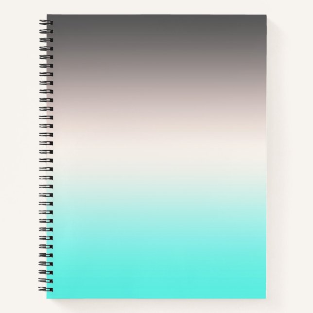 Cuaderno Ombre gris turquesa (Anverso)