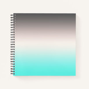 Cuaderno Ombre gris turquesa