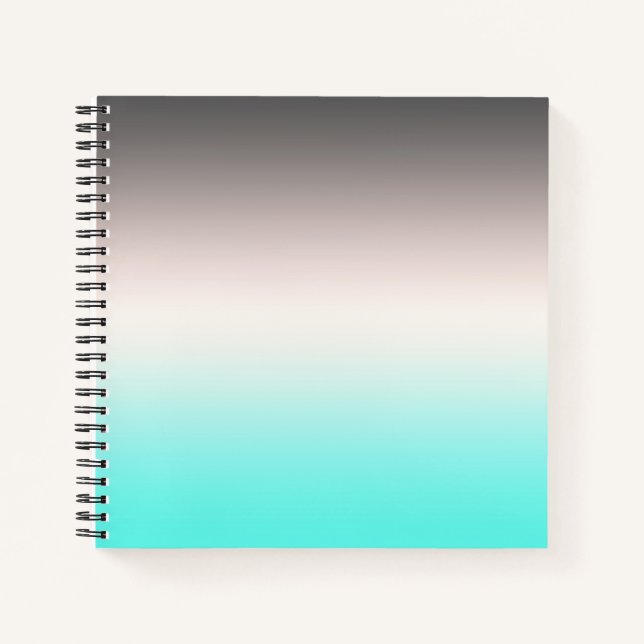 Cuaderno Ombre gris turquesa (Anverso)