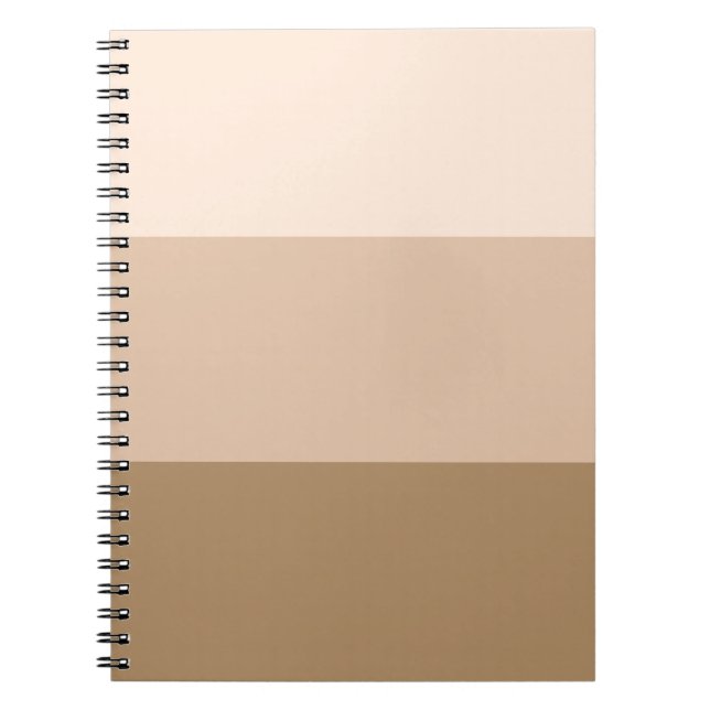 Cuaderno Ombre marrón a rayas (Frente)