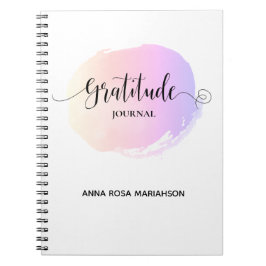Cuaderno *~* Ombre Pastel Watercolor Boho Gratitude Journal