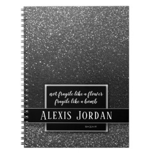 Cuaderno Ombre Purpurina paraliza poder Chica de citas femi