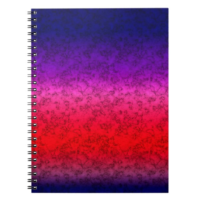 Cuaderno Ombre rojo azul (Frente)