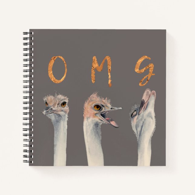 Cuaderno OMG Ostriches (Anverso)