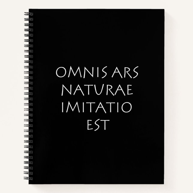 Cuaderno Omnis ars naturae imitatio est (Anverso)