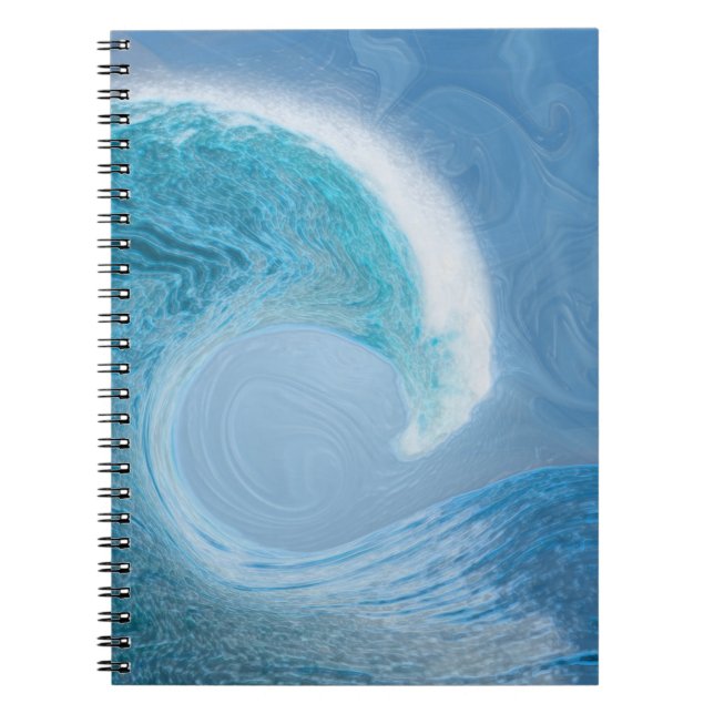 Cuaderno Onda azul artificial (Frente)