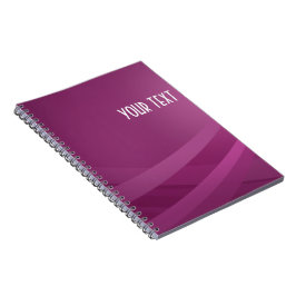 Cuaderno Onda de Lilac Púrpura Simple