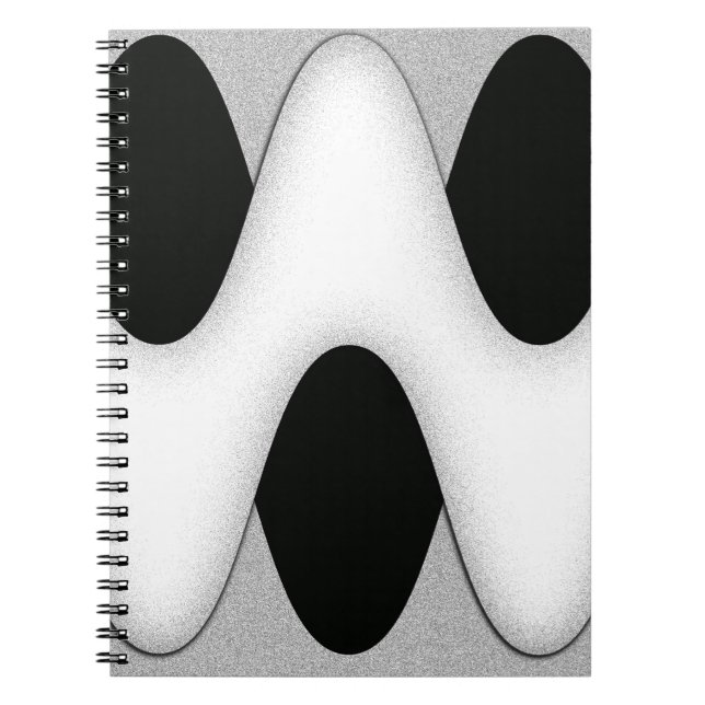 Cuaderno Onda negra y blanca (Frente)