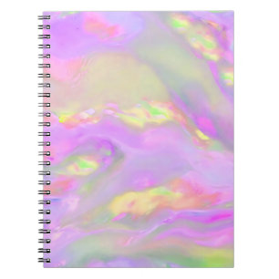 Cuaderno Ondas abstractas coloridas y bonitas de moda