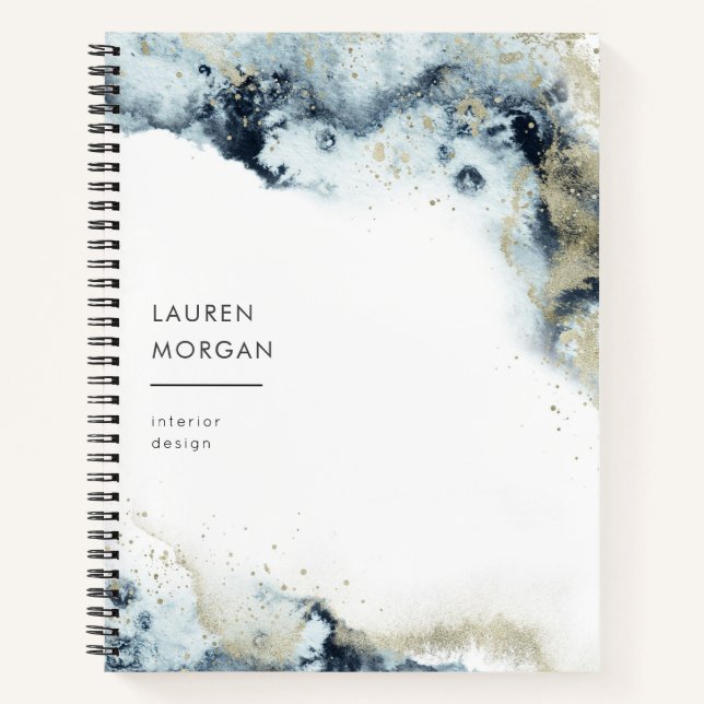 Cuaderno Ondas acuáticas y monograma de arena (Anverso)