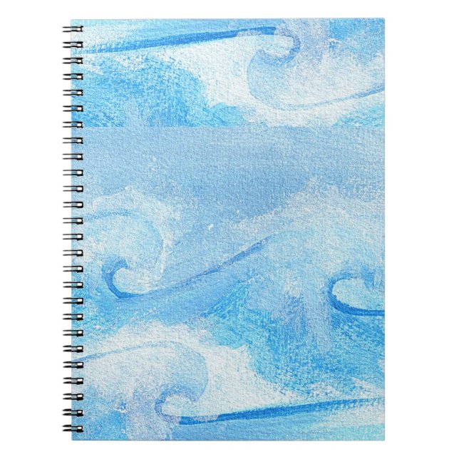 Cuaderno Ondas azules para bebés (Frente)