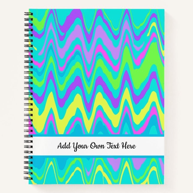 Cuaderno Ondas coloridas (Anverso)