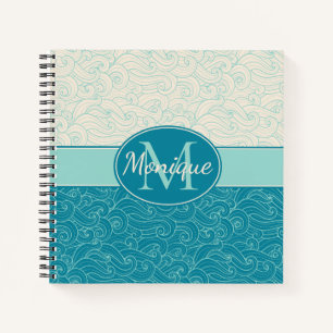 Cuaderno Ondas de Aqua personalizadas