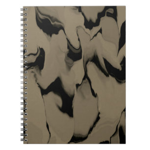 Cuaderno Ondas de negro y marrón