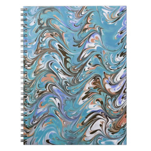 Cuaderno Ondas En El Arte Abstracto De La Pura Acrílica Azu