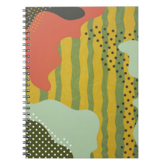 Cuaderno Ondas Geométricas Abstractas Fondo Creativo