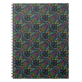 Cuaderno ondas hipnotizadoras del bloc de notas de color