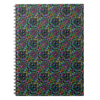Cuaderno ondas hipnotizadoras del bloc de notas de color