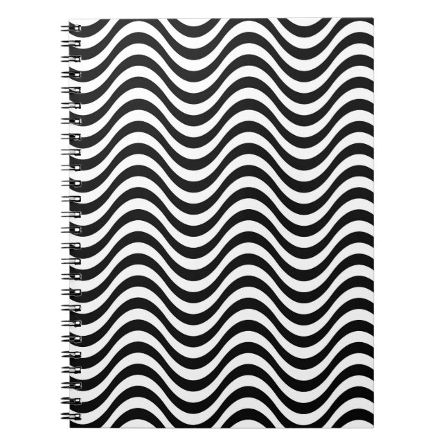 Cuaderno Ondas negras y blancas (Frente)