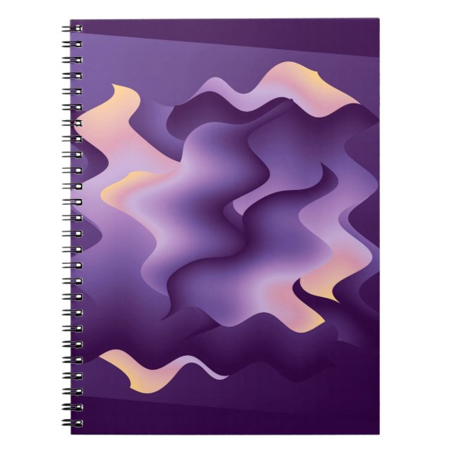 Cuaderno Ondas púrpuras (Frente)