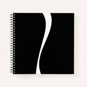 Cuaderno Ondas simples 2 - Blanco y negro