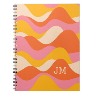 Cuaderno Ondas tormentosas de estilo retro