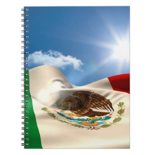 Cuaderno Ondulación generada Digital de la bandera de