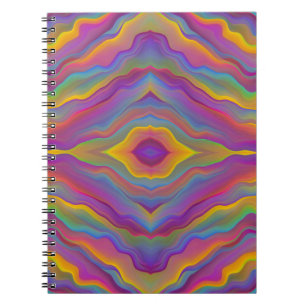 CUADERNO ONDULADO COLORIDO ABSTRACTO