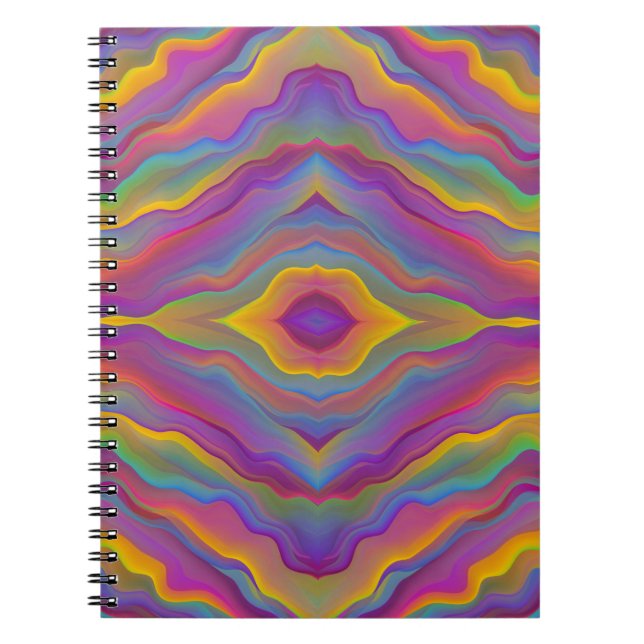 CUADERNO ONDULADO COLORIDO ABSTRACTO   (Frente)