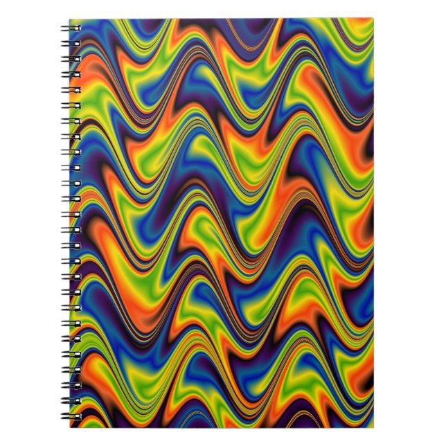 Cuaderno Ondulado Multicolor Abstracto (Frente)