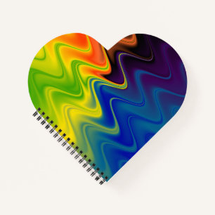 Cuaderno Ondulado Multicolor Abstracto