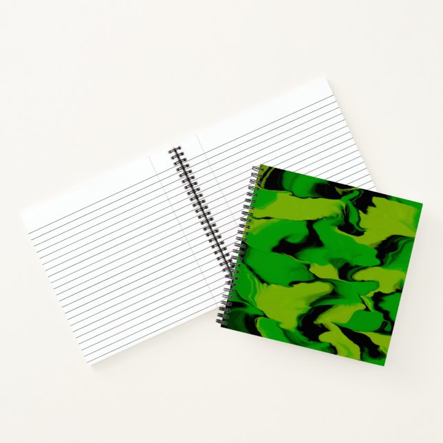 Cuaderno Ondulado Verde y Negro (Interior)