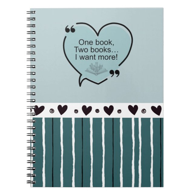 Cuaderno One Book, Two Books... I Want More! (Frente)