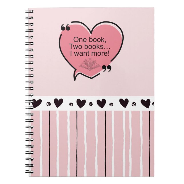 Cuaderno One Book, Two Books... I Want More! (Frente)