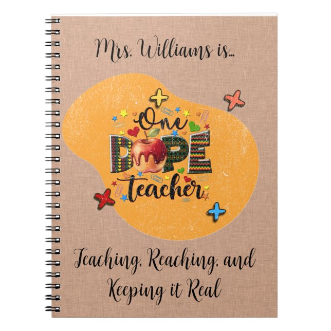 Cuaderno One Dope Teacher Custom Journal (Frente)