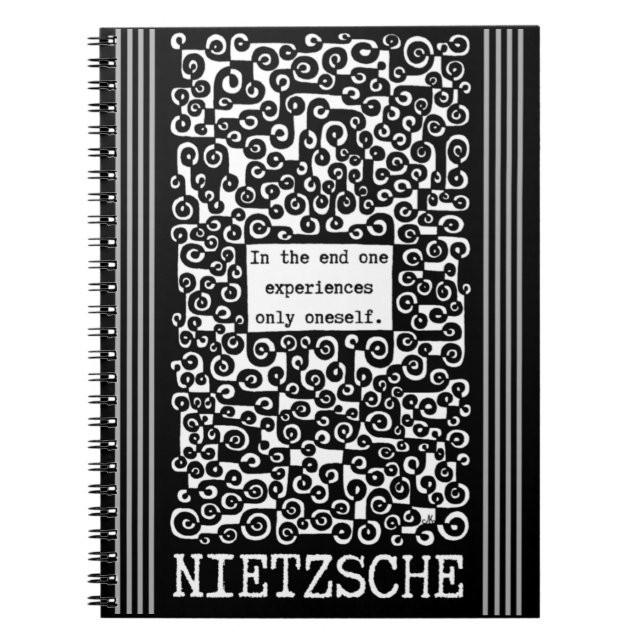Cuaderno One EXPERIENCES only oneself quote by Nietzsche (Frente)
