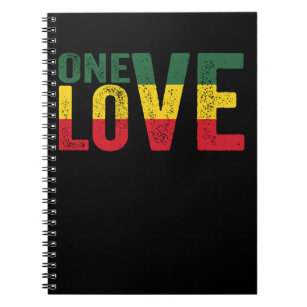 Cuaderno One Love Jamaican Rasta Reggae