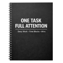 Cuaderno One Task Full Attention Deep Work