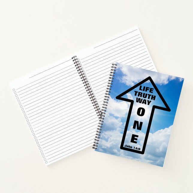 Cuaderno One Way, Truth, Life Notebook (Interior)