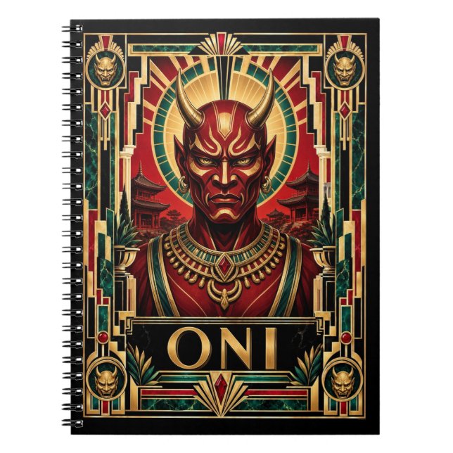 Cuaderno Oni, Art Deco Mitológico (Frente)