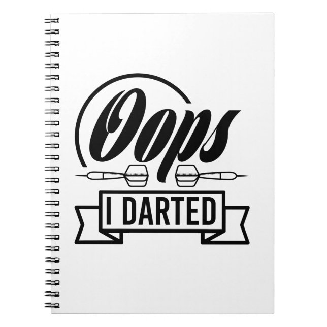 Cuaderno Oops I Darted (Frente)