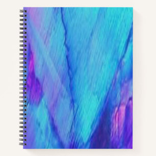 Cuaderno Opal rosa y azul - portátil espiral
