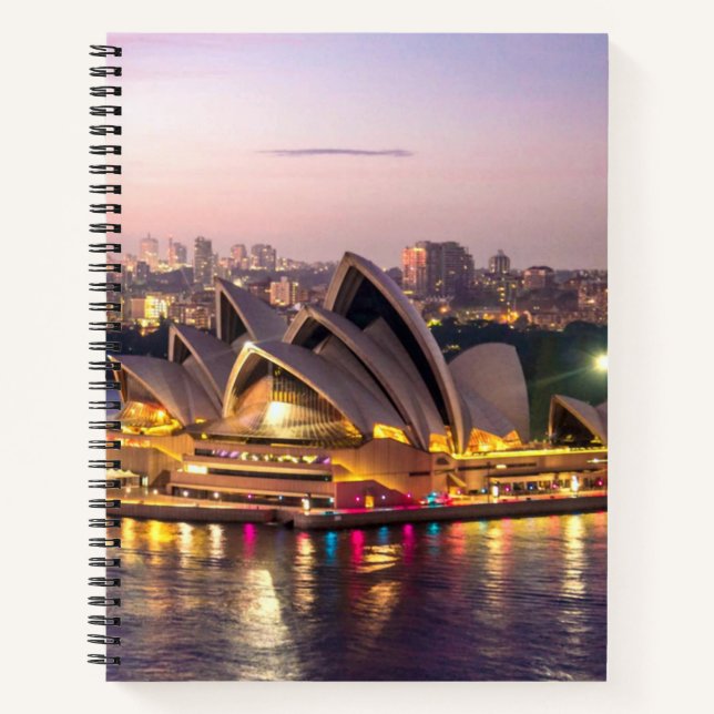 Cuaderno Ópera de Sidney por la noche (Anverso)