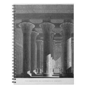 Cuaderno Opinión de perspectiva del interior del pórtico,