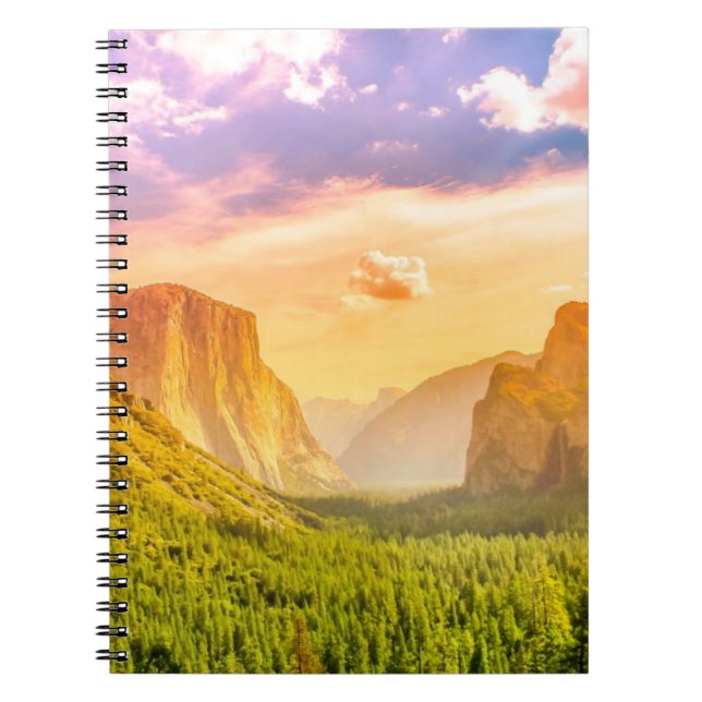 Cuaderno Opinión del túnel del parque nacional de Yosemite (Frente)