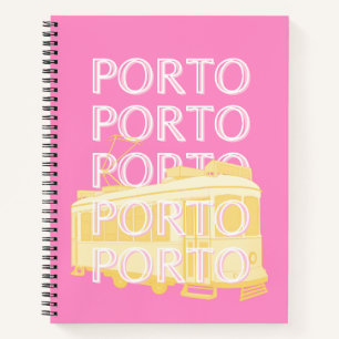 Cuaderno Oporto Travel Art, Portugal, Pink